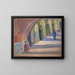 Bajo los arcos - Ernst Schiess — cuadro enmarcado en la pared