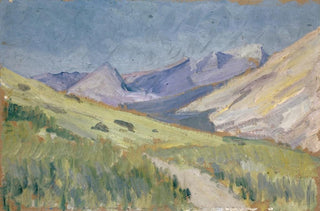 Ernst Schiess - Wiesen in bergigem Tal auf Mallorca.webp