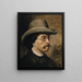 Retrato del pintor Theodor Deschwanden - Ernst Stückelberg — cuadro enmarcado en la pared