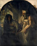 The Prophet Elijah guiding the widow of Zarephath to her son awakened from death 1 Kings 17:10-24 - Ernst Stückelberg — artwork view