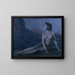 Night Moon Painting - Ernst Stöhr — framed artwork on a wall