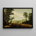 The flight on the main road - Esaias van de Velde — framed artwork on a wall