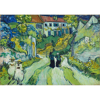 Escalier à Auvers - Vincent van Gogh | Reproduction Tableau Décoration murale affiche copie