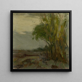 Esquisse d'un Paysage avec un Arbre au Premier Plan - Karol Miloslav Lehotsk