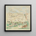 Sketch for the Grunewald Hippodrome - Rudolf Grossmann — framed artwork on a wall