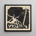 Sketch for an exhibition poster - Zolo Palugyay — framed artwork on a wall