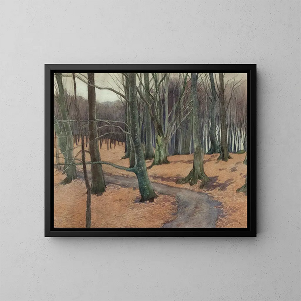 Young Beech Wood - Ester Almqvist — framed artwork on a wall