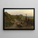 Chemin Creux sur les Côtes de Normandie - Etienne-Prosper Berne-Bellecour — framed artwork on a wall