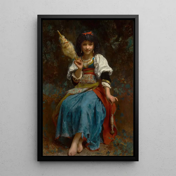 Etienne Adolphe Piot - The Fair Spinner.webp