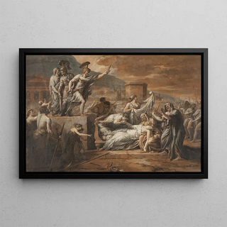 Etienne Barthlemy Garnier - Horatius Slaying his Sister Camilla after the Defeat of the Curiatii.webp