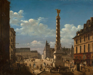 Etienne Bouhot - La place et la fontaine du Chtelet.webp