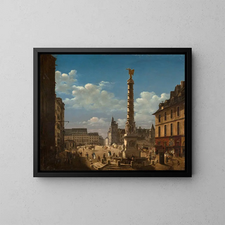 Etienne Bouhot - La place et la fontaine du Chtelet.webp