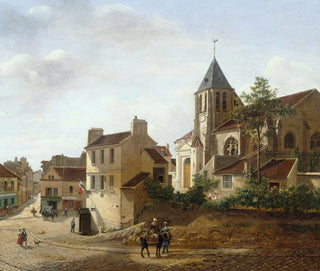Vista de la iglesia Saint-Germain-des-Prés - Étienne Bouhot — vista de la obra