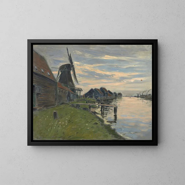 Canal en Holanda - Etienne Moreau-Nélaton — cuadro enmarcado en la pared