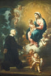 the Apparition of the Virgin to Saint Philip Neri - Etienne Parrocel — framed artwork on a wall