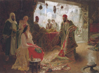 El comerciante de alfombras - Ettore Simonetti — vista de la obra