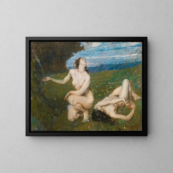 La Fuente - Ettore Tito — cuadro enmarcado en la pared