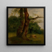 Study of a leafy tree - Jozef Boetech Klemens — framed artwork on a wall