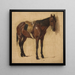 Estudio de un caballo - Jean Lulvs — cuadro enmarcado en la pared