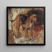 Estudio de un perro de sangre - William Holman Hunt — cuadro enmarcado en la pared