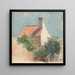 Study of a brick house - Hendrik van der Burgh — framed artwork on a wall