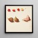 Estudio de cerezas y higos - Johanna Fosie — cuadro enmarcado en la pared