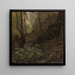 Estudio de bosque - Hans Gude — cuadro enmarcado en la pared