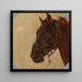 Estudio de la Cabeza de Caballo - Maksymilian Gierymski — cuadro enmarcado en la pared