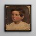 Estudio de retrato de un niño - Adolph Tidemand — cuadro enmarcado en la pared