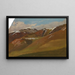 View of Herzogenhorn and Kaiserberg - Eugen Bracht — framed artwork on a wall