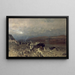 Twilight over the Dead Sea - Eugen Bracht — framed artwork on a wall