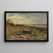 Rivage rocheux - Eugen Dücker — cuadro enmarcado en la pared