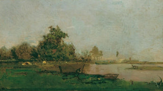 Eugen Jettel - Flusslandschaft Mit Boot.webp