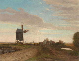 Eugen Jettel - Landschaft mit Windmhle.webp