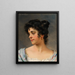 A beautiful Venetian woman - Eugen von Blaas — framed artwork on a wall