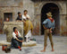 Flirtation - Eugen von Blaas — vista de la obra