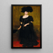 Portrait of Madame Lebreton - Eugen von Blaas — framed artwork on a wall