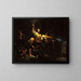 Indian Attack - Eugene Benson — framed artwork on a wall