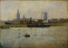 Bateaux dans le puerto - Eugène Chigot — vista de la obra
