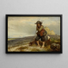 A young shepherd - Eugène Le Poittevin — framed artwork on a wall