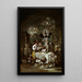 Artistic print Allegorical Caprice L'Avarice - Eugenio Lucas Velázquez — framed artwork on a wall
