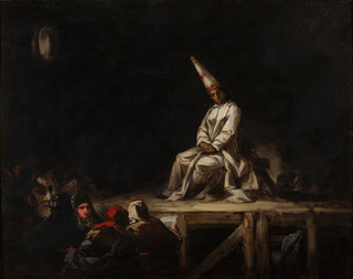 Autodafé - Eugenio Lucas Velázquez — vista de la obra