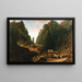 Landscape with Smugglers - Eugenio Lucas Velázquez — framed artwork on a wall