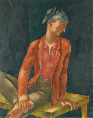 Eugeniusz Zak - Junger Mann mit blauer Kappe.webp