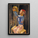 El joven bebedor - Eugeniusz Zak — cuadro enmarcado en la pared