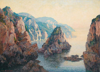 EugneFranoisAdolphe Deshayes - Calanques Near Bougie In Algeria.webp
