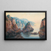 las Calas cerca de Bougie en Argelia - Eugène-François-Adolphe Deshayes — cuadro enmarcado en la pared