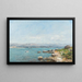 Antibes, la bahía - Eugène Boudin — cuadro enmarcado en la pared
