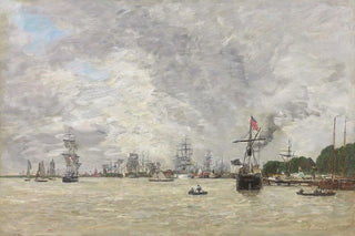 Eugne Boudin - Anvers Bateux sur lEscaut.webp