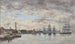 Amberes, barcos en el Escalda - Eugène Boudin — vista de la obra
